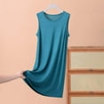 thumbnail image 1 of Admvng Nightgowns for Women Sleeveless Skirt Summer Thin Loose Dress Casual Solid Color Home Nightgown XL-5XL, 1 of 4