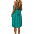 thumbnail image 1 of Admvng Nightgowns for Women Summer Round-Neck Casual Solid Sleeveless Sleepshirts Sling Backless Dress Plus Size Dresses S-3XL, 1 of 6