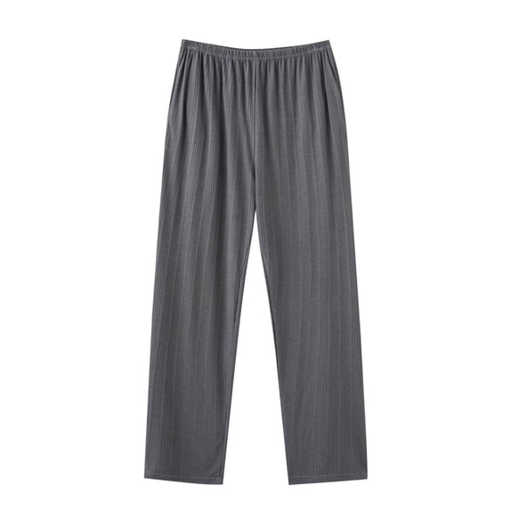 Admvng Pajamas for Men Casual Solid Double Pocket Loose Large Size Can Be Worn As Home Pants M-4XL