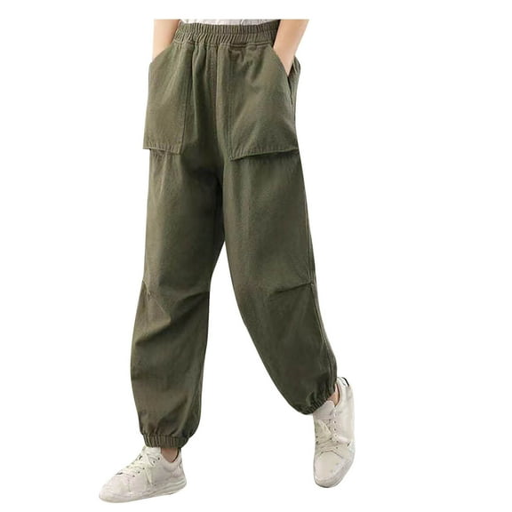 Admvng Pants for Women Pocket Summer Elastic Casual Solid Color High Waist Thin Straight Leg Casual Pants M-3XL