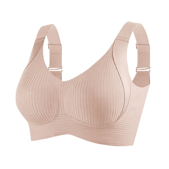 Admvng Plus Size Seamless Wireless Bras for Women No Underwire Full Coverage Comfy Br