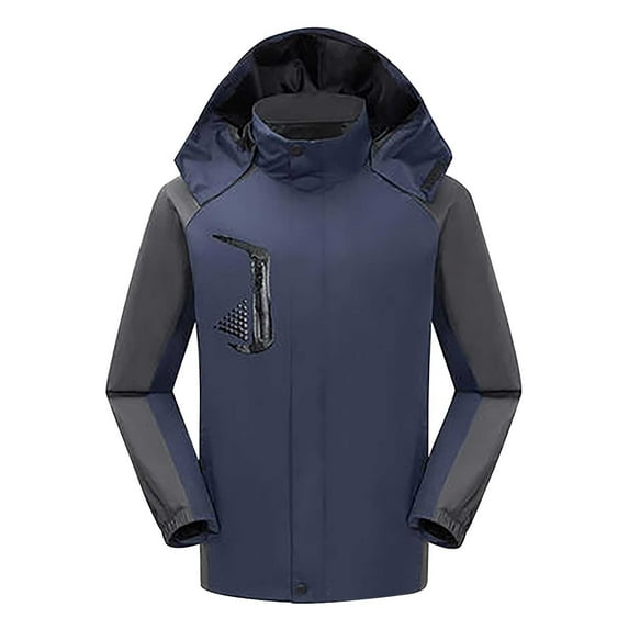 Admvng Rain Coats for Women Outdoor Raincoat Detachable Three In One Skiing Warm Mountaineering Jacket, Size M-4XL