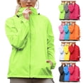 thumbnail image 1 of Admvng Rain Jacket Women Windbreaker Sun Hoodie Light Raincoats with Storage Bag,Sizes XS-3XL, 1 of 9