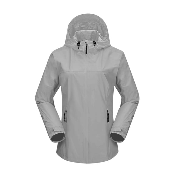 Admvng Rain Jacket Women with Hood Outdoor Packable Windbreaker Coat Thin Jackets for Women S-2XL