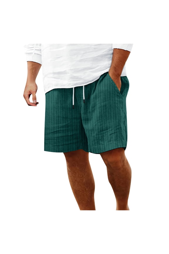 Men Shorts Clearance Under $10 Cotton Shorts with Pockets Elastic Waist Shorts Athletic Shorts for Gym Running