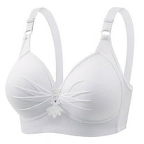 Admvng Seamless Bras for Women Printing Gathered Together Large Size Daily Bra Underwear No Rims XS-5XL