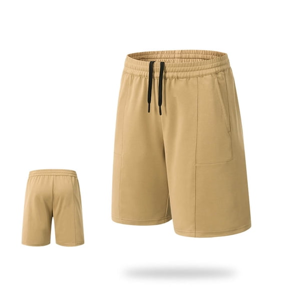 Admvng Shorts for Men Casual Summer Drawstring Elastic Waist Stretch Gym Workout Shorts with Pockets