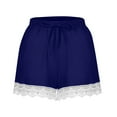 thumbnail image 1 of Admvng Shorts for Women Trendy Fashion Lace Plus Size Shorts Yoga Sport Pants S-5XL, 1 of 4