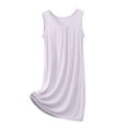 thumbnail image 1 of Admvng Sleeveless Nightgown for Women Plus Size Soft Loose Crew Neck Sleep Tank Dress Comfy Night Gowns Clearance, 1 of 6