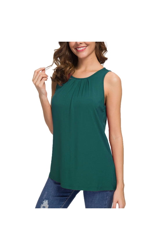 Sleeveless Tops for Women Solid Light Breathable Sexy Fashion Summer Sleeveless Tank Tops M-2XL