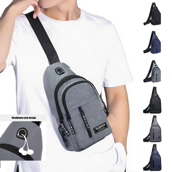 Admvng Sling Bag for Men Women Shoulder Backpack Chest Bags Crossbody Daypack