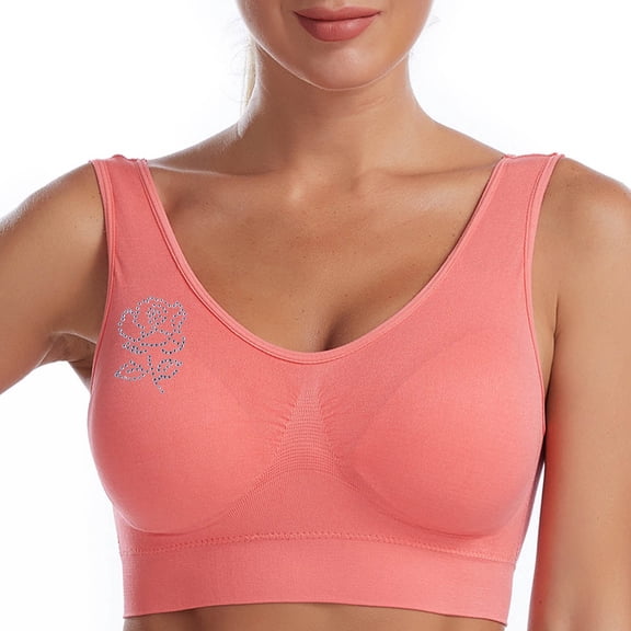 Admvng Sports Bras For Women Traceless Comfortable No Steel Ring Breathable Gathering Bra Woman Underwear S-4XL