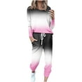 thumbnail image 1 of Admvng Sporty Two-piece For Women Womens 2 Piece Outfits Lounge Hoodie Sweatsuit Sets Oversized Sweatshirt Baggy Fall Fashion Sweatpants with Pockets S-5XL, 1 of 5