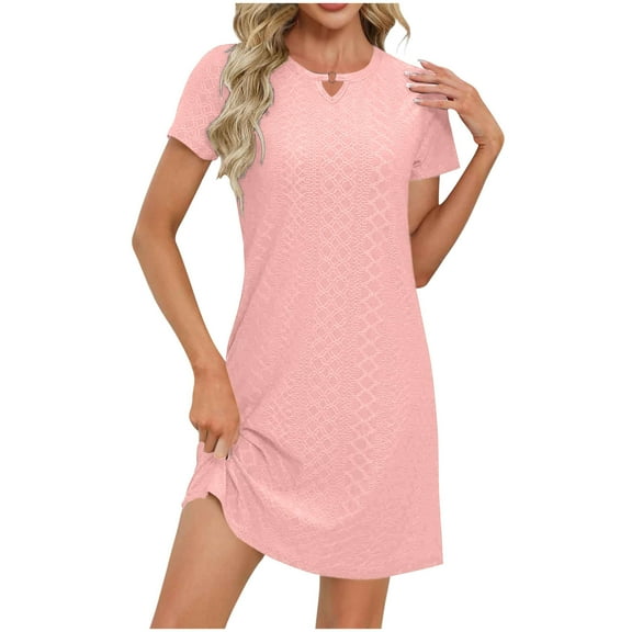 Admvng Summer Dresses for Women 2025 Fashion Casual Solid Color Pocket Summer Sleeveless Round-Neck Dress S-2XL
