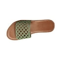 thumbnail image 1 of Admvng Summer Sandals for Women 2025 Fashionable and Casual Summer New Style Outer Wear Flat Hollow Solid Color Soft Bottom Sandals 36-43, 1 of 9
