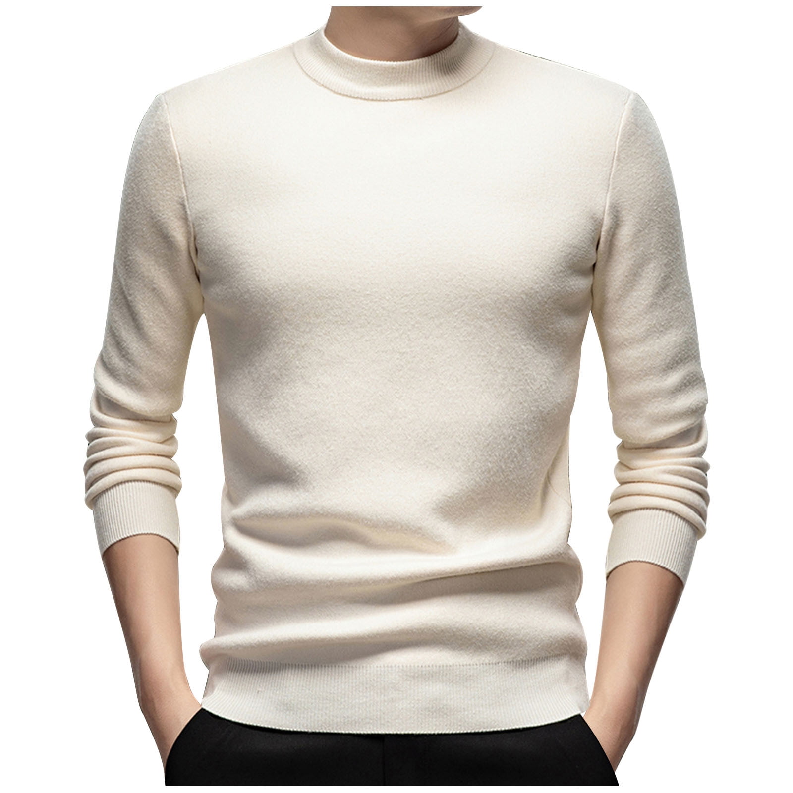 Men's Casual Round Neck Long Sleeve Knit Sweater 28511938M