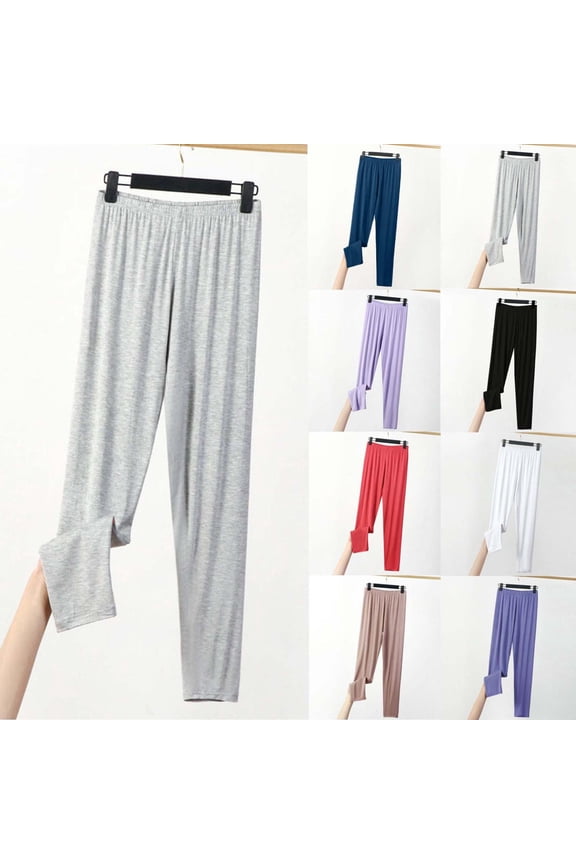 Admvng Sweatpants Women Baggy Solid Color Thin Plus High Waist Elastic Can Be Worn at Home and Outside, Size XL-6XL