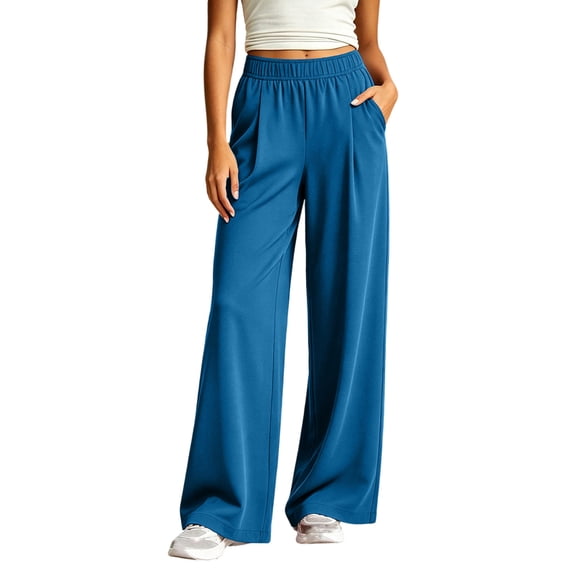 Admvng Sweatpants Women Baggy Solid Color Thin Large Size Leggings High Waist Can Be Worn At Home and Outside Trousers, Size XL-6XL