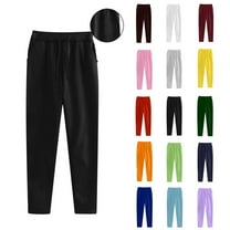 Admvng Sweatpants Women Casual Trousers and Solid Color Plus Running Fitness Sports Pants with Three Pockets, Size S-3XL