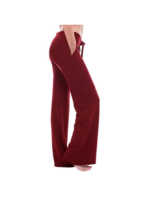 Admvng Sweatpants Women Workout Out Leggings Stretch Waist Oversized Button Pocket Yoga Gym Loose Pants, Size XS-4XL