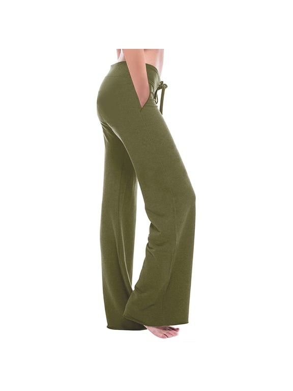 Admvng Sweatpants Women Workout Out Leggings Stretch Waist Oversized Button Pocket Yoga Gym Loose Pants, Size XS-4XL
