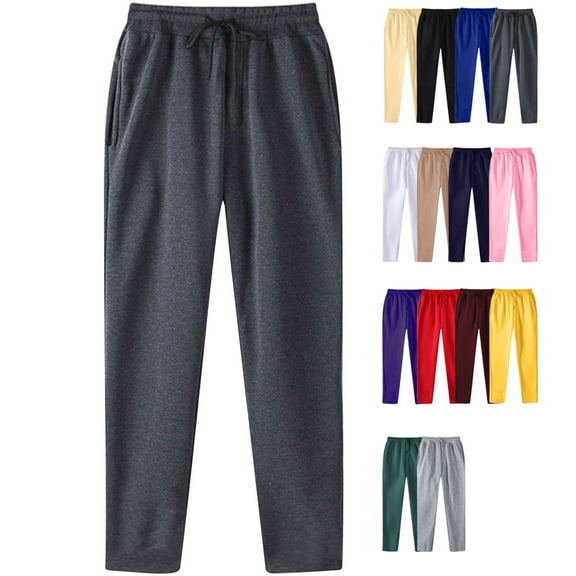 Admvng Sweatpants for Men Active Athletic Workout Jogger Pants with Pocket and Drawstring S-3XL