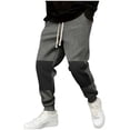 thumbnail image 1 of Admvng Sweatpants for Men Casual Draw Rope Waist Pockets Bind The Feet Sweatpants, Size S-3XL, 1 of 5