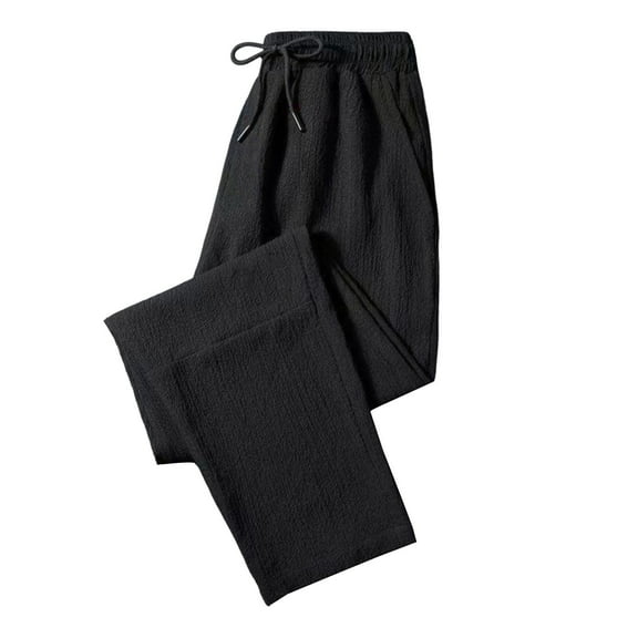 Admvng Sweatpants for Men Summer Casual Elastic Waist Drawstring Straight Pocket Breathable Pants,Size M-5XL