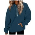 thumbnail image 1 of Admvng Sweatshirt for Women Casual Long Sleeve Loose Pockets Gradient Printed Outdoor Travel Hooded Sweatshirts, Size S-2XL, 1 of 4