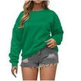 thumbnail image 1 of Admvng Sweatshirt for Women Casual Solid Long Sleeve Round Neck Loose Tops,Sizes S-2XL, 1 of 6