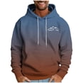 thumbnail image 1 of Admvng Sweatshirts for Men Print Leisure Draw Rope Hooded Sweatshirt Autumn and winter Clothing Apparel, Size M-4XL, 1 of 4
