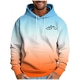 thumbnail image 1 of Admvng Sweatshirts for Men Print Leisure Draw Rope Hooded Sweatshirt Autumn and winter Clothing Apparel, Size M-4XL, 1 of 4
