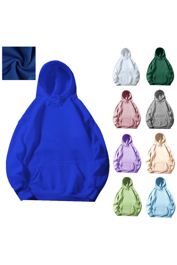 Sweatshirts for Men Relaxation Sport Long Sleeve Solid Color Hooded Pullover, Size S-2XL