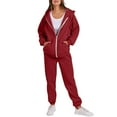 thumbnail image 1 of Admvng Sweatsuits Women 2 Piece Outfit Outfits Sports Tracksuits Long Sleeve Pullover Hoodies Sweatshirt and Sweatpants Fall Winter Suit, Size S-3XL, 1 of 8