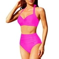 thumbnail image 1 of Admvng Swim Suits for Women Conservative Solid Strappy Back Set Two Piece Swimsuits Swimdress S-2XL, 1 of 6