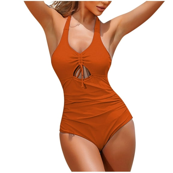 Admvng Swim Suits for Women One Piece Swim Dress Tummy Control Swimsuits Wraps Bathing Suit S-2XL