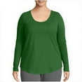 thumbnail image 1 of Admvng T Shirts for Women Casual Solid Round Neck Oversize Long Sleeve Blouses,Sizes S-5XL, 1 of 6