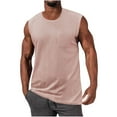 thumbnail image 1 of Admvng Tank Tops Men Summer Scoop Neck Workout Gym Sleeveless Undershirt with Pockets S-3XL, 1 of 5