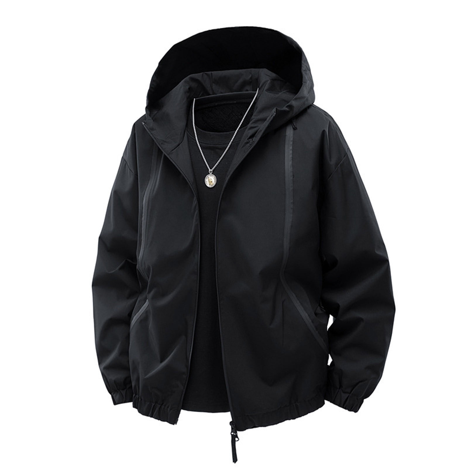 Men's Plus Size Casual Hooded Windproof Jacket main image 0