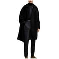 thumbnail image 1 of Admvng Winter Coats for Men Mens Peacoat Solid Woolen Button Casual Pocket Trench Coat, Size M-3XL, 1 of 6