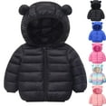 thumbnail image 1 of Admvng Winter Puffer Jacket for Boys Girls Solid Color Warm Thick Jacket Packable Hooded Down Puffer Winter Coat 80-120, 1 of 3