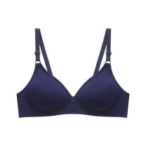 Admvng Wireless Bras for Women Bra Soild Wire Underwear One-Piece Bra Everyday Small Cup Underwear S-XL