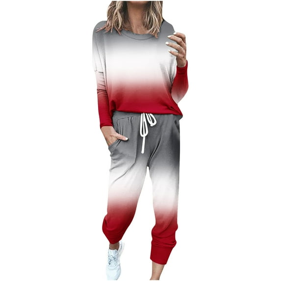 Admvng Women's Activewear Ensemble Womens 2 Piece Outfits Lounge Hoodie Sweatsuit Sets Oversized Sweatshirt Baggy Fall Fashion Sweatpants with Pockets S-5XL