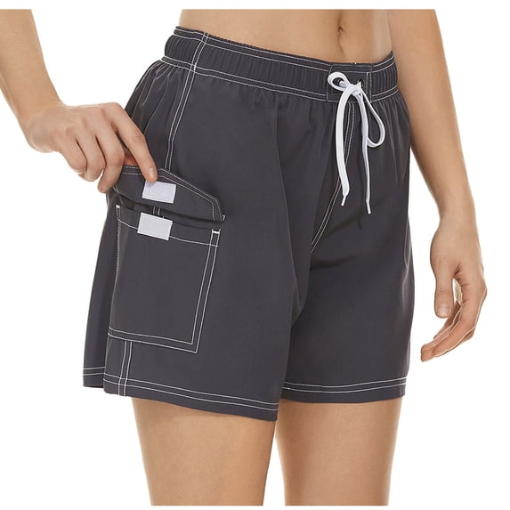 Admvng Women's Cargo Shorts Solid Summer Casual Trendy Drawstring Pants