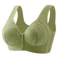 thumbnail image 1 of Admvng Women's Front Closure Bra Plus Size Wireless Comfort Sleep Everyday Bra, 1 of 8