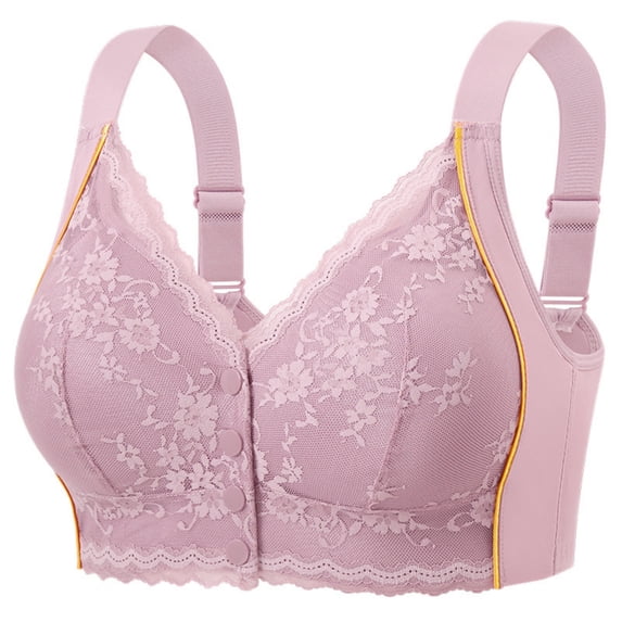 Admvng Women's Front Closure Bra Wireless Plus Size Everyday Bra