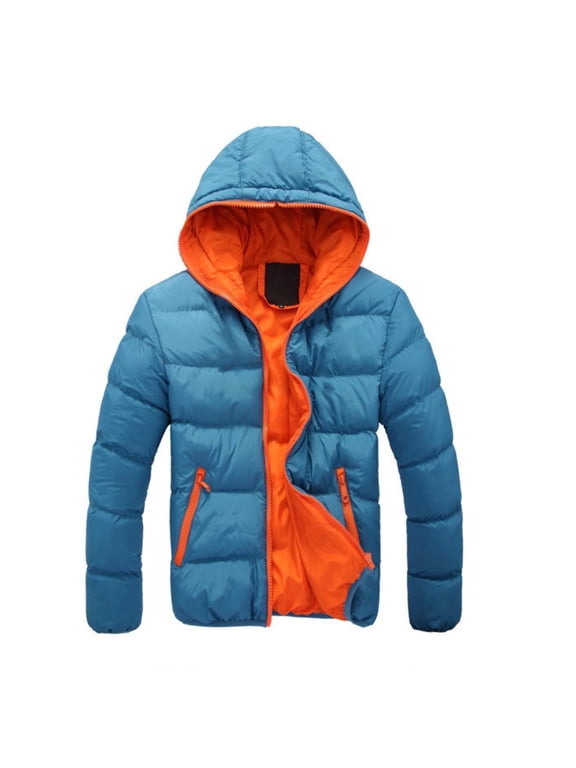 Women's Hooded Puffer Jacket Lightweight Zip Up Winter Coat with Zipper Pockets