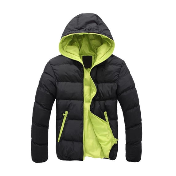 Admvng Women's Hooded Puffer Jacket Lightweight Zip Up Winter Coat with Zipper Pockets