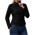 thumbnail image 1 of Admvng Women's Jacket Long Sleeve Pocket Slim Warm Windproof Outdoor Running Coat, 1 of 6