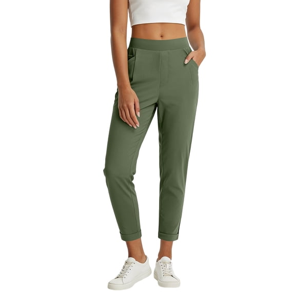 Admvng Women's Joggers Lightweight Travel Pants with Pockets